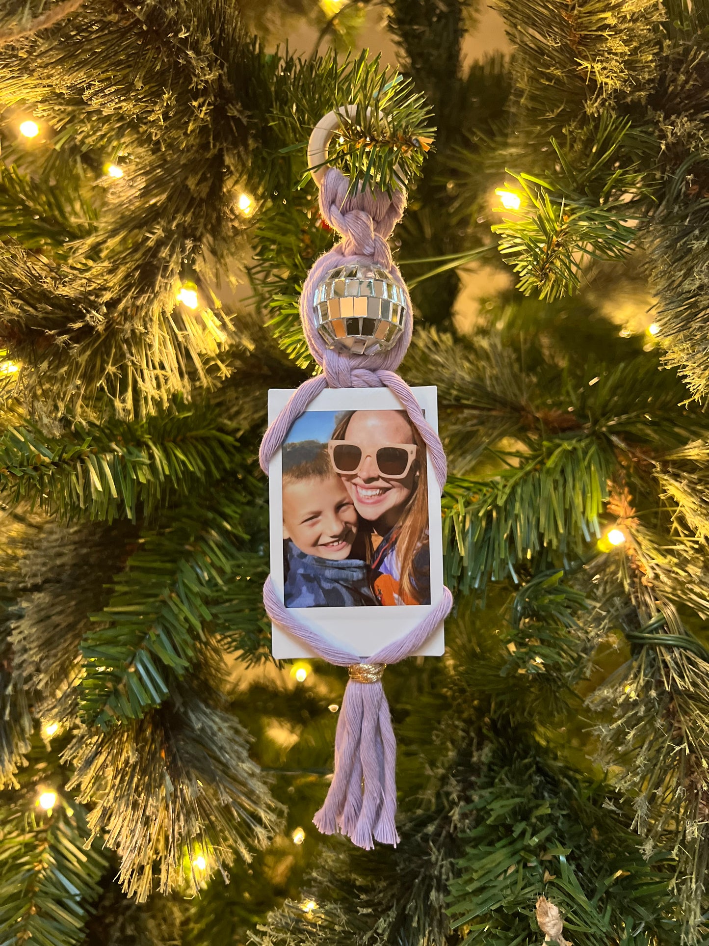 Disco Polaroid Ornament