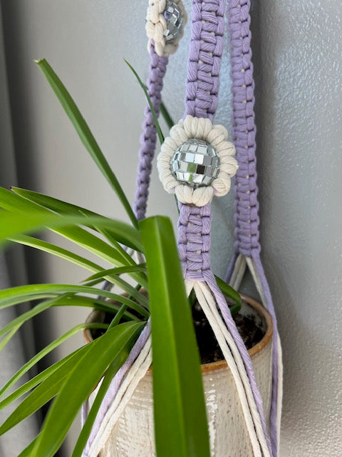 Daisy Disco Ball Plant Hanger
